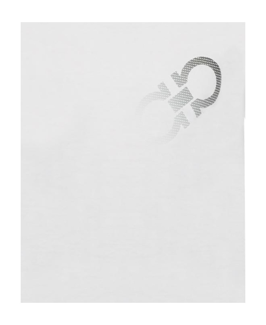 Ferragamo Logo Printed T-shirt In White