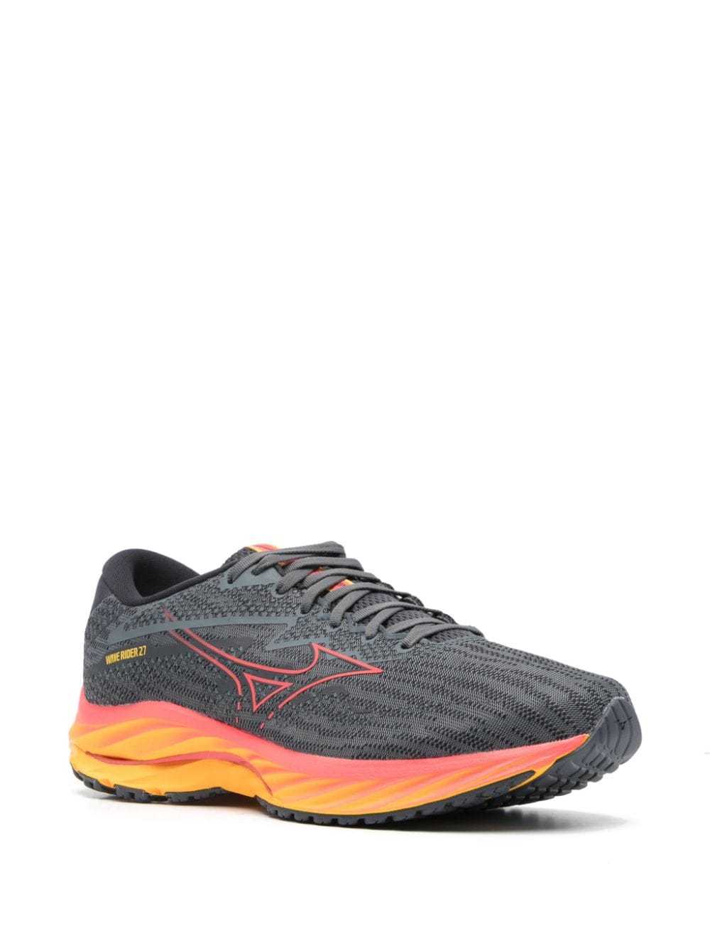 Mizuno Wave Rider 27 Sneakers In Gray