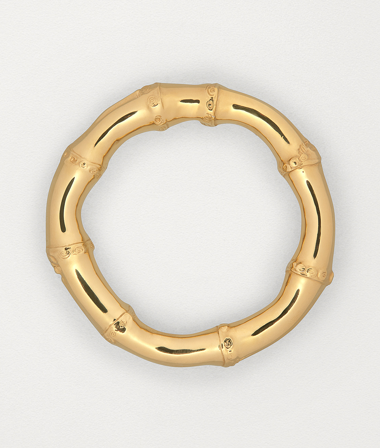 Bottega Veneta Moulded Bangle In Gold