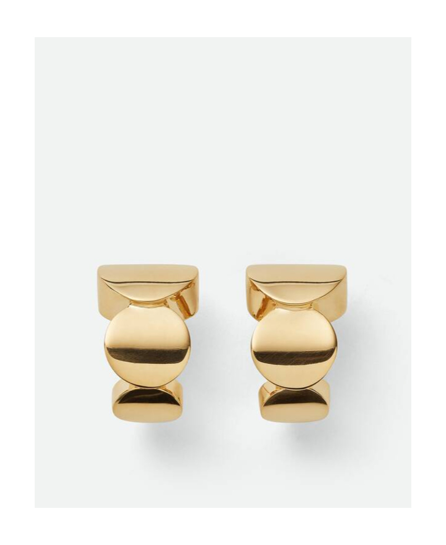 Bottega Veneta Ring Earring In Yellow