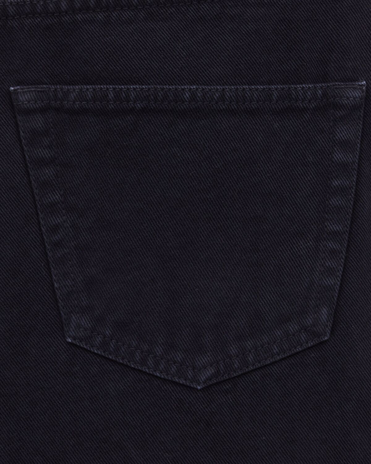 Saint Laurent Mick Long Straight-leg Jeans In Black