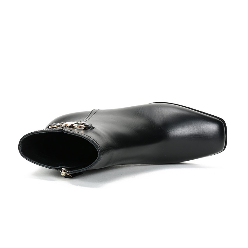 Shop Ferragamo Cassaro Series Short Boots In Black