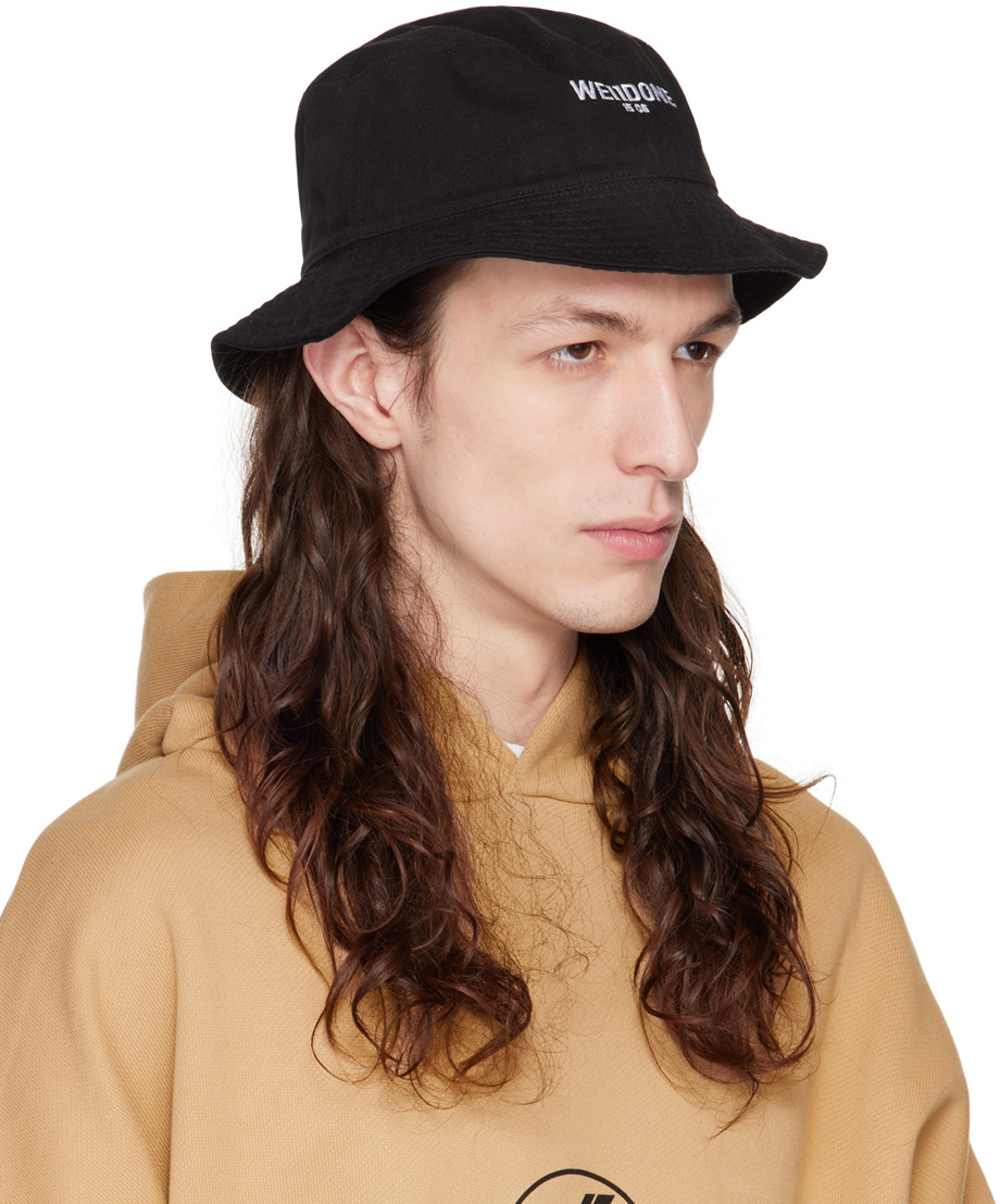 We11 Done 1506 Embroidered-logo Bucket Hat In Nude