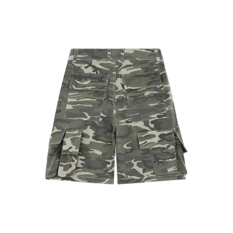 We11 Done Belt-loop Shorts In Gray