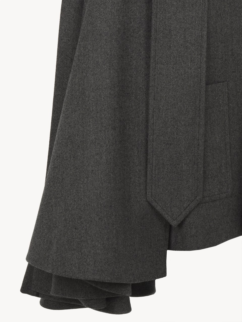 Chloé Long-sleeved Coat In Black