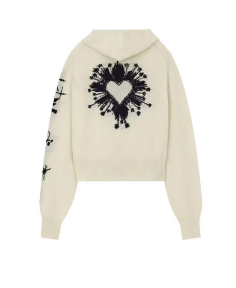 We11 Done Graphic-print Detail Hoodie In White