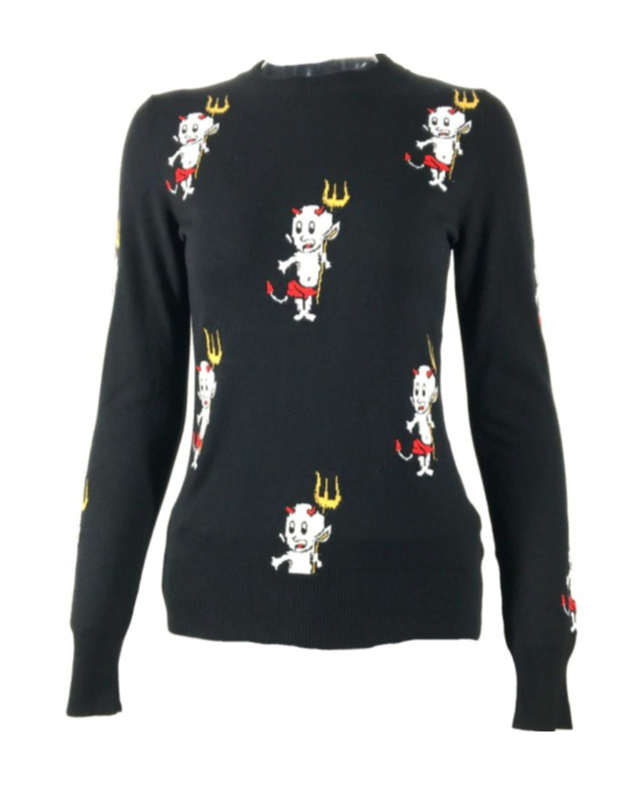 MOSCHINO LOGO LONG-SLEEVED SWEATER