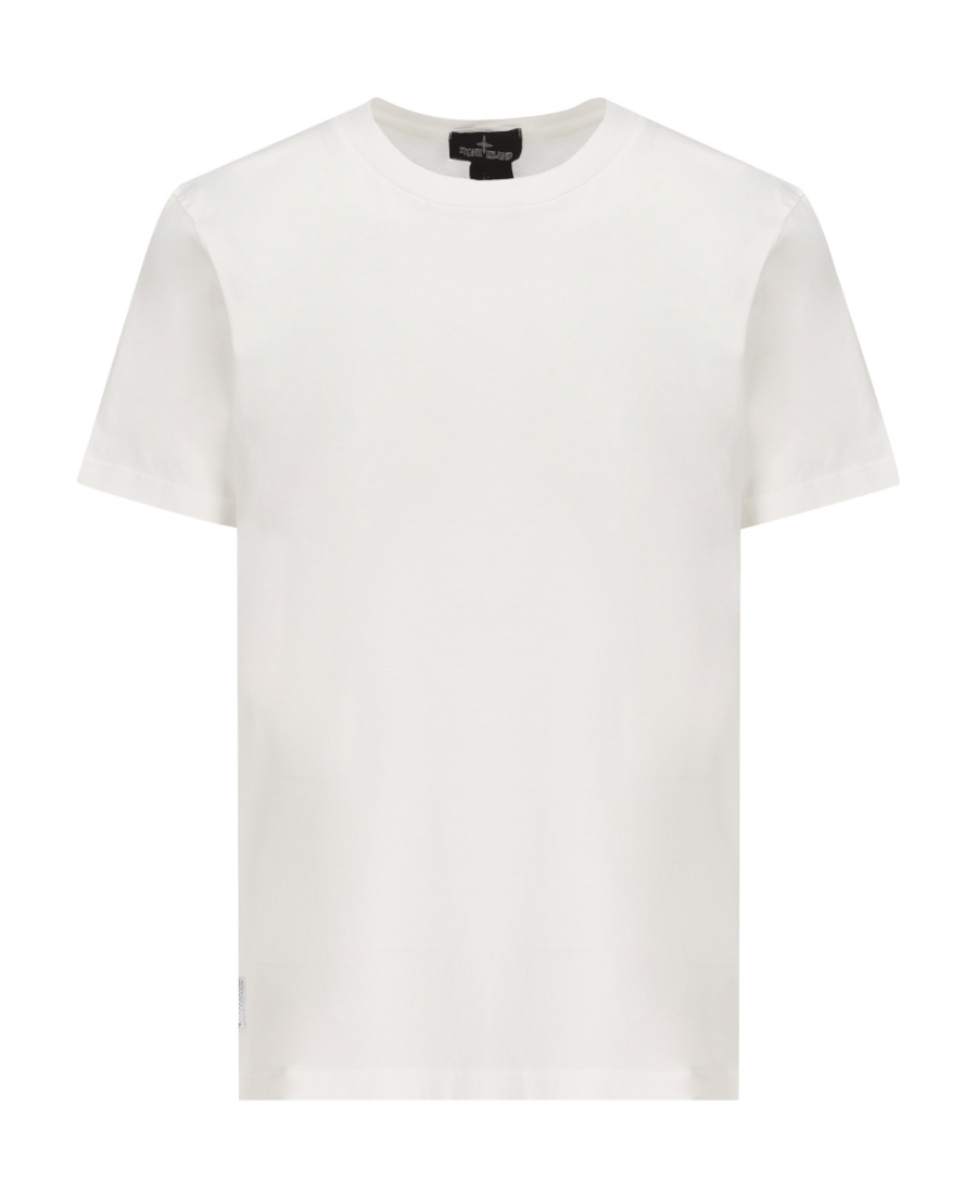 Stone Island Plain Cotton T-shirt In White