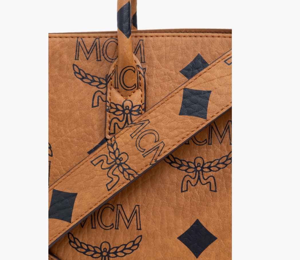 Mcm Logo Logo Shoulder Bag In Brown