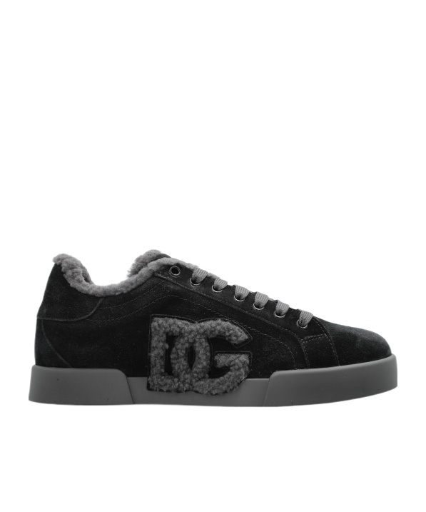Dolce & Gabbana Lace-up Sneakers In Black