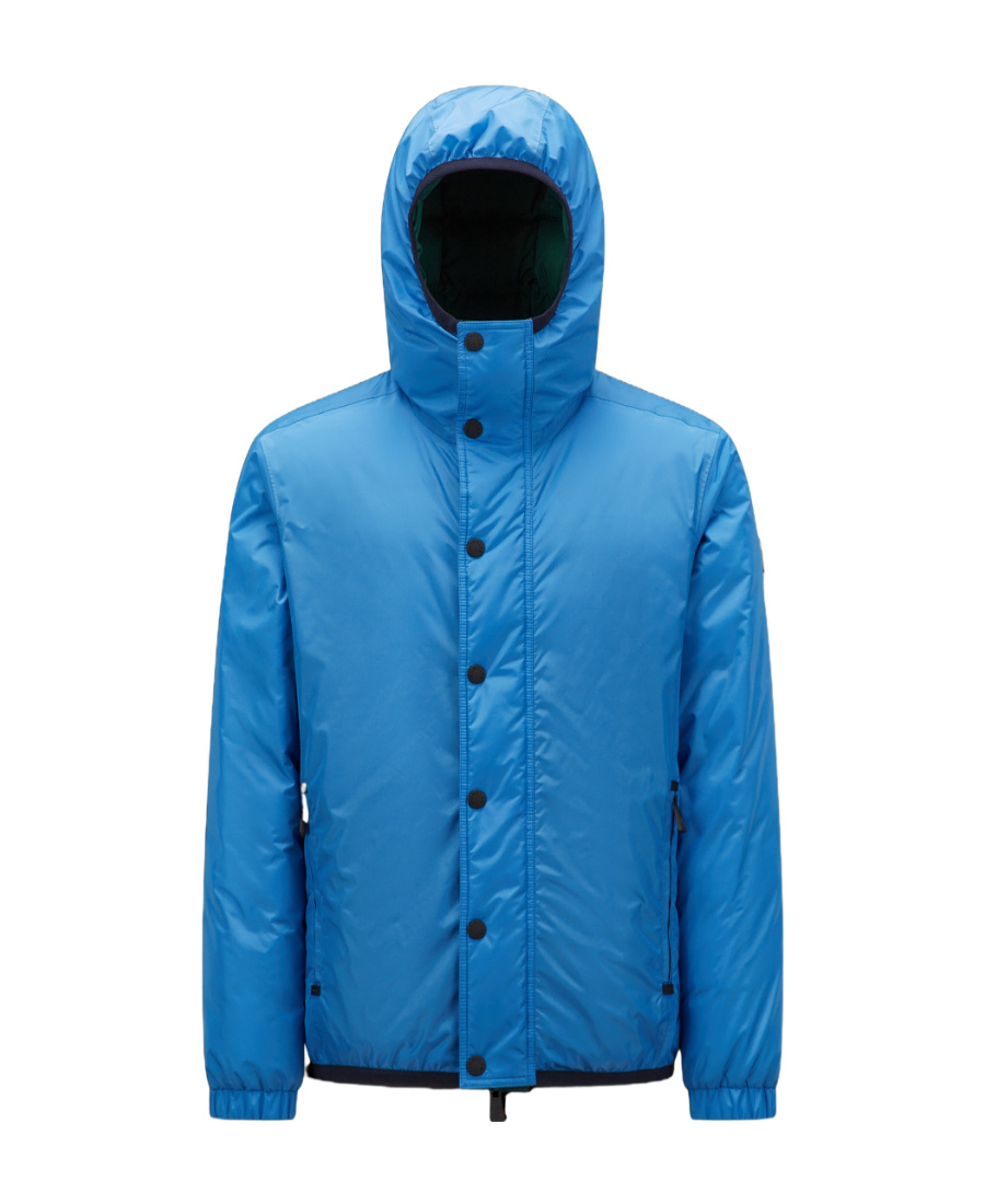 Moncler Rosiere Reversible Down Jacket In Blue