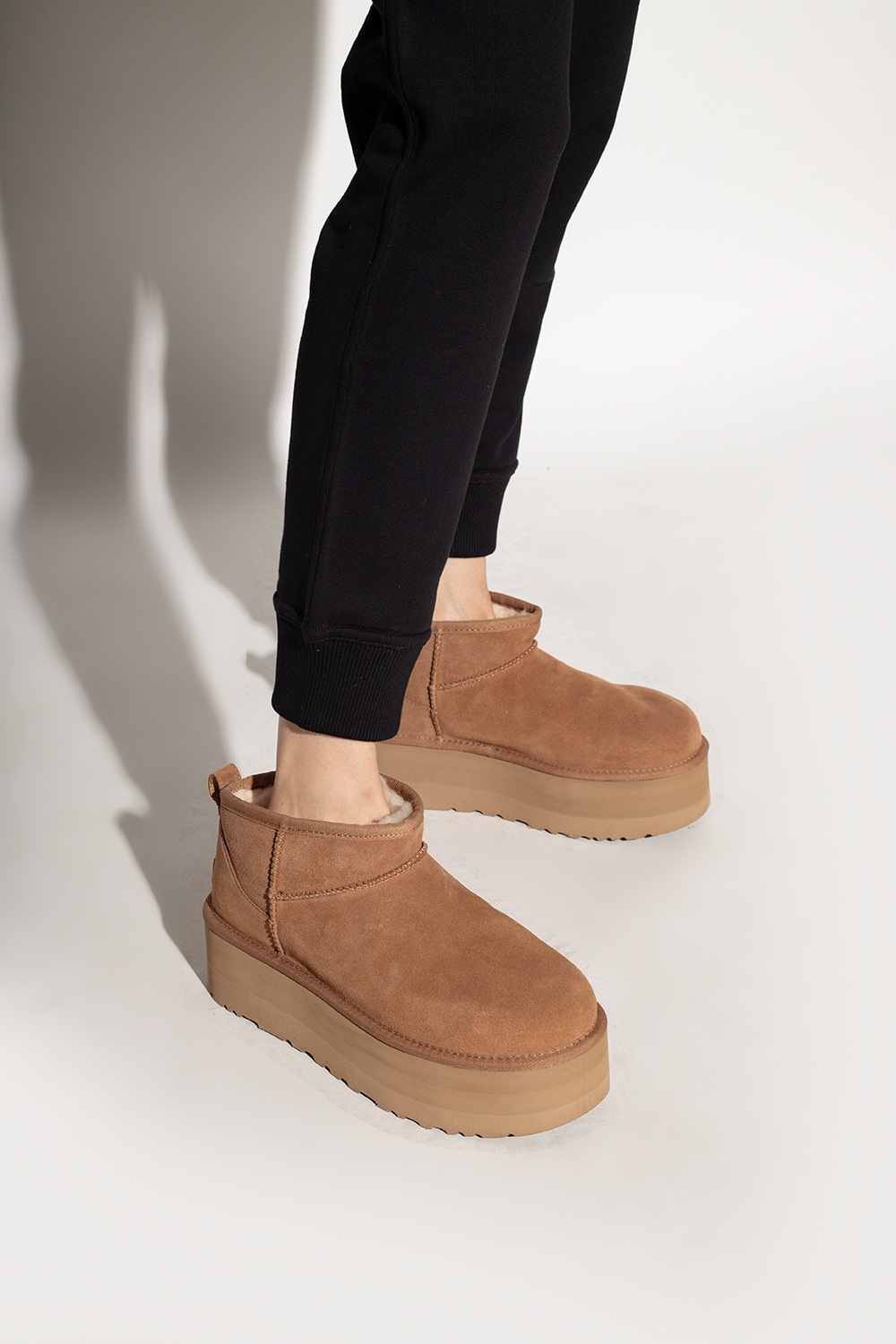 Shop Ugg Chunky-sole Ankle Boot In Brown
