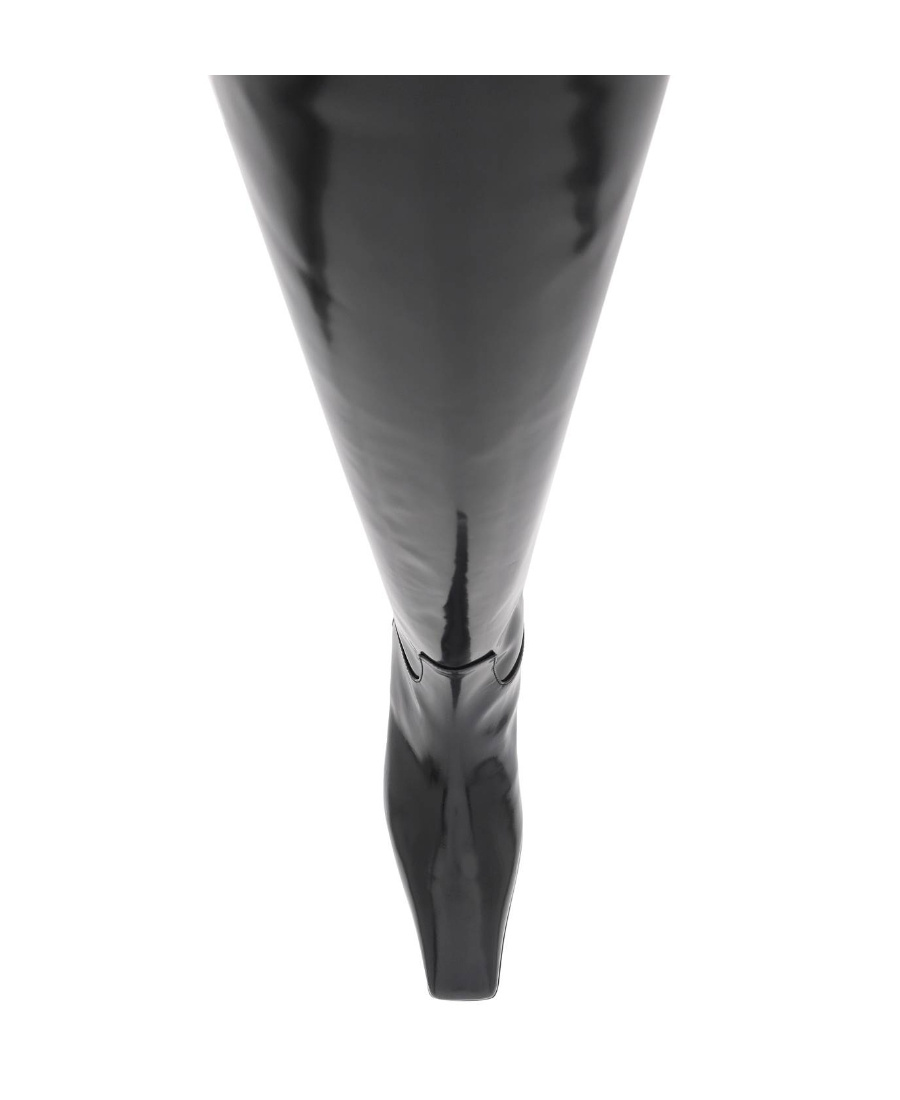Shop Khaite Square-toed Boots In Black