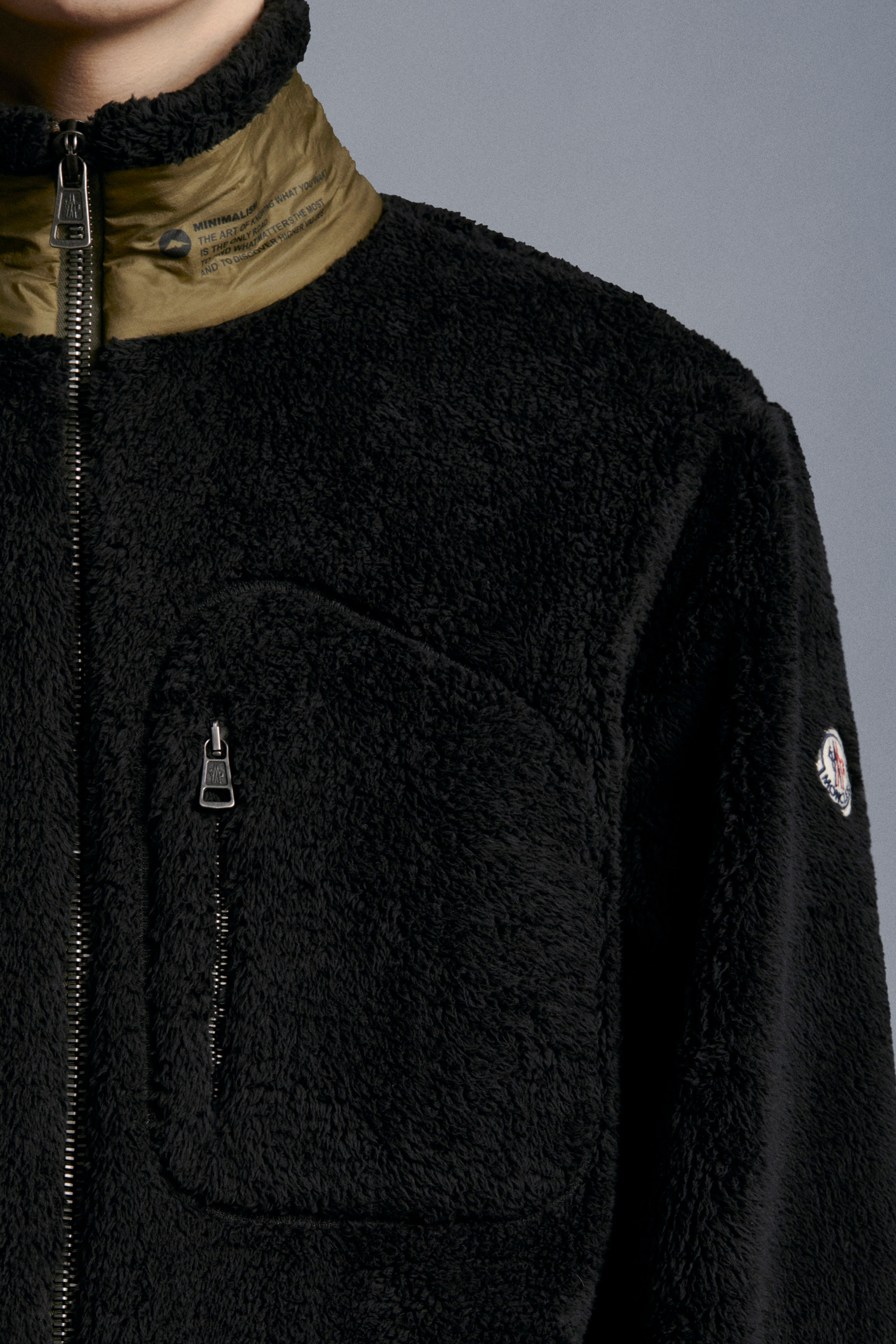 Moncler Black Sports Leisure Jacket In Black