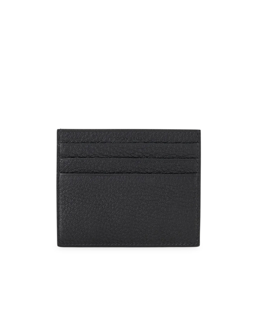 Giorgio Armani Card Holder In Black