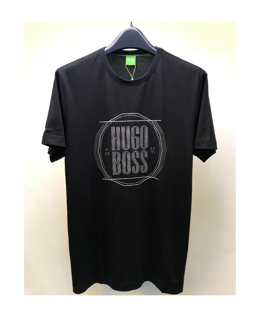 Hugo Boss Logo Details Short-sleeved T-shirt In Black