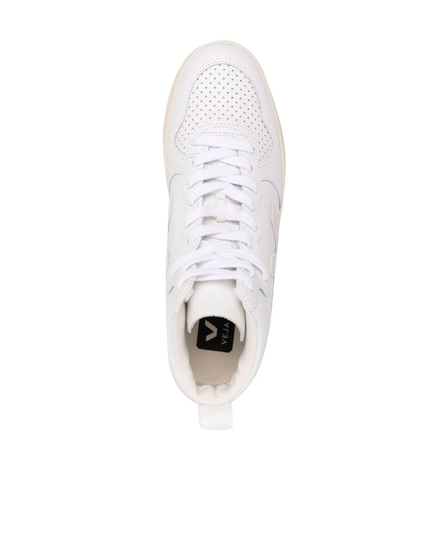 Veja Logo-patch Hi-top Sneakers In White