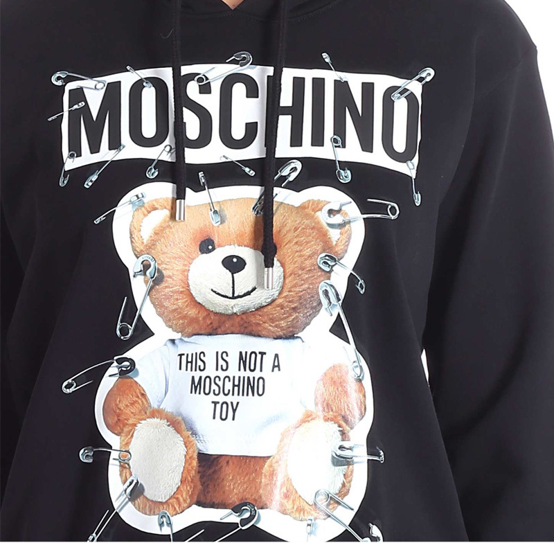 Moschino Printed Sweater In Black