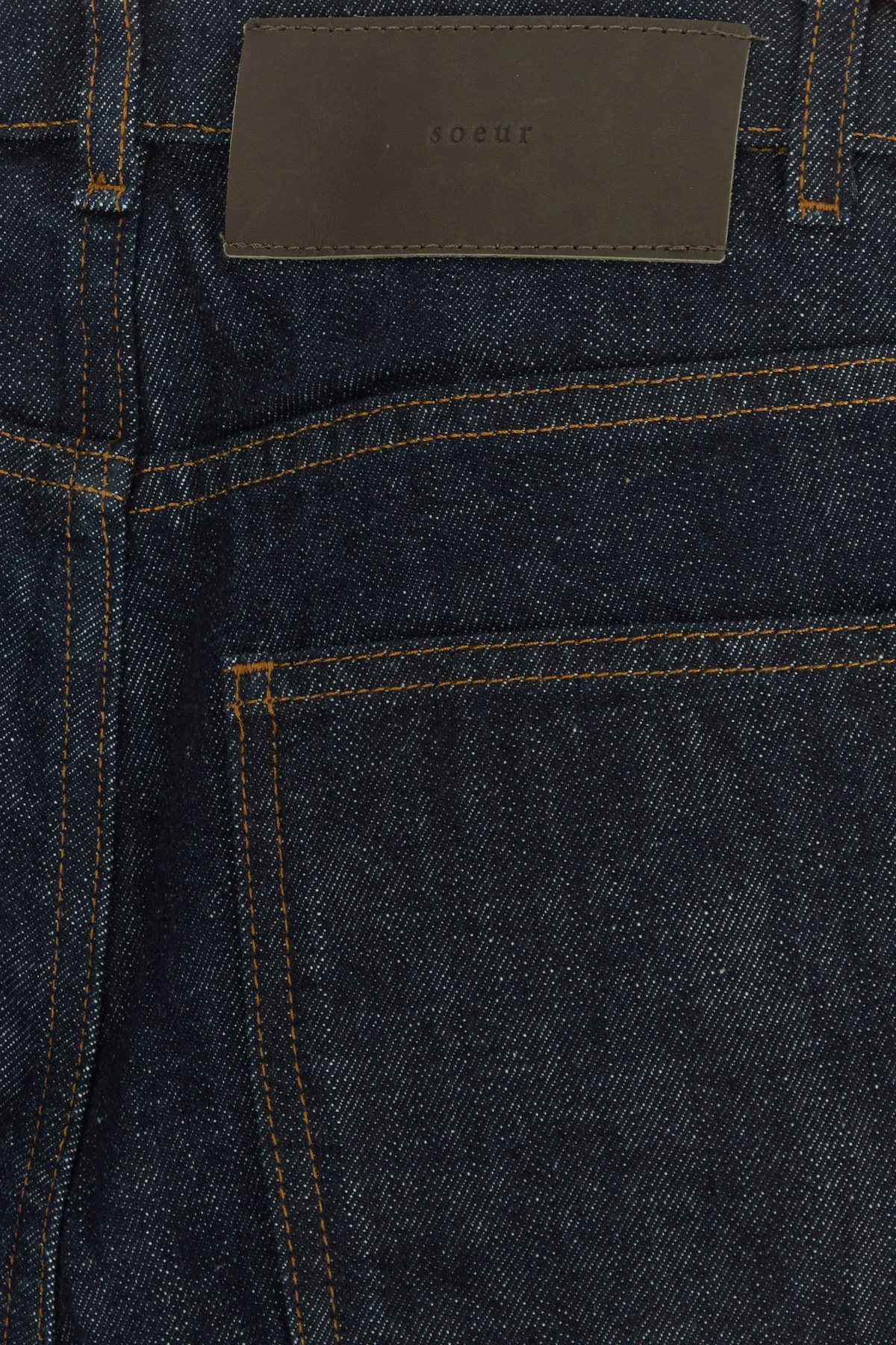 Soeur Belt Loop Jeans In Black