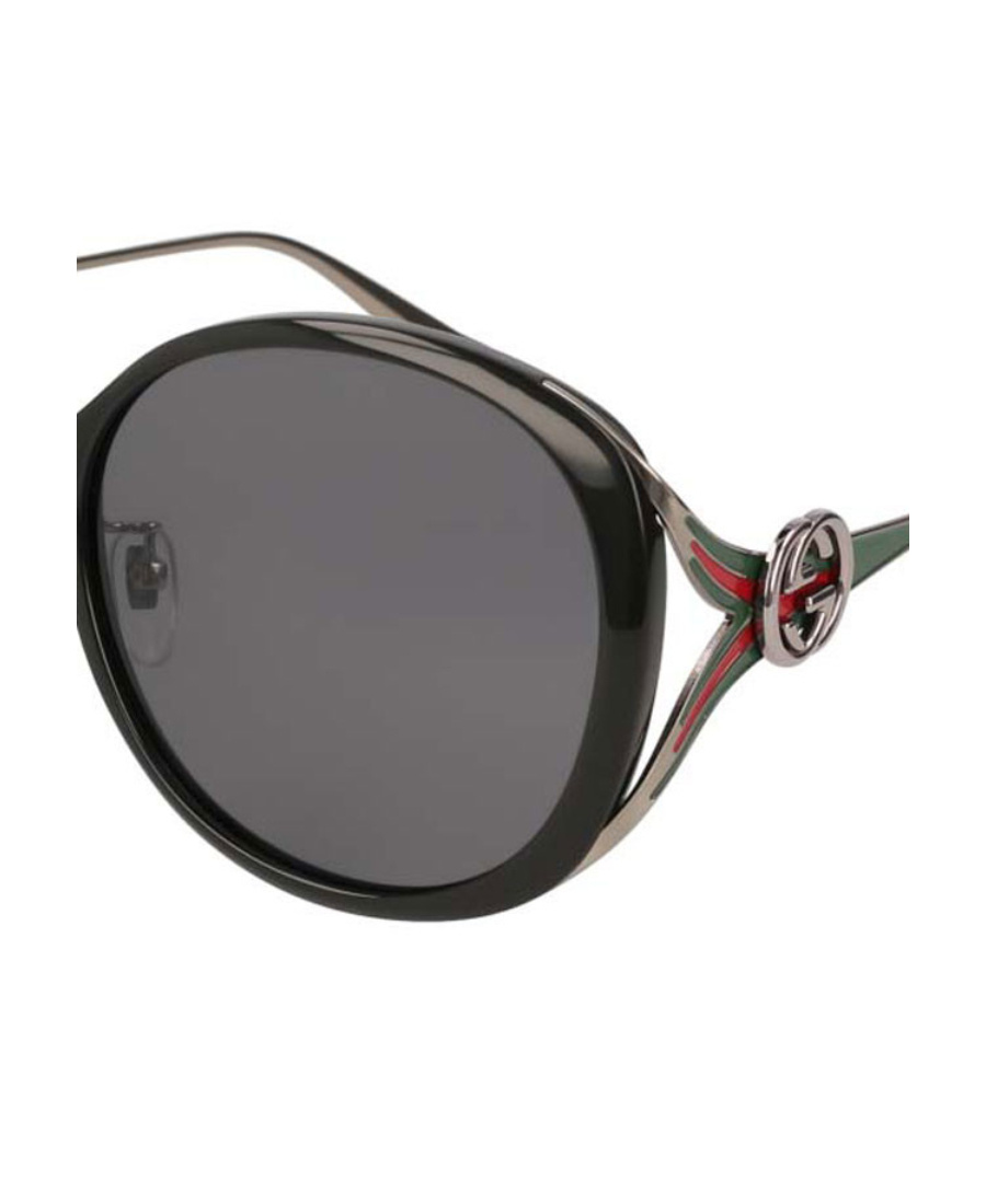 Gucci Logo Sunglasses In Gray