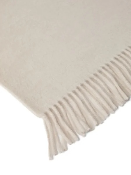 Brunello Cucinelli Cashmere Scarf In White