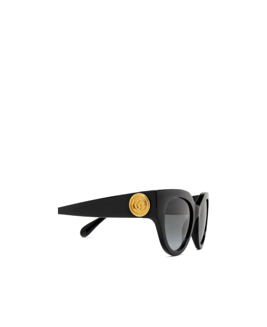 Gucci Logo-plaque Cat Eye-frame Sunglasses In Black
