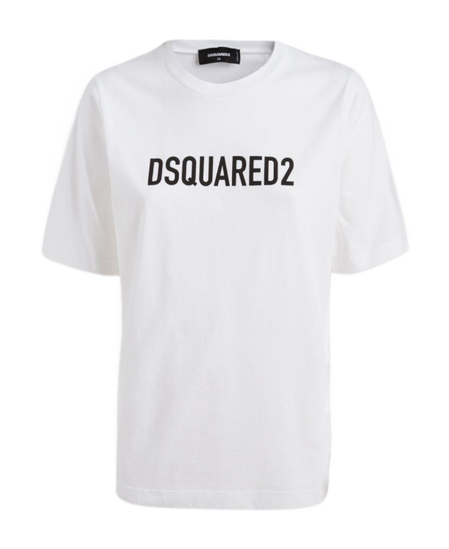 Dsquared2 Dsquared Woman White Cotton T-shirt In White