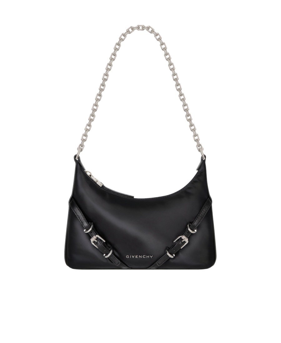 Givenchy Voyou Shoulder Bag In Black Polyamide In Black