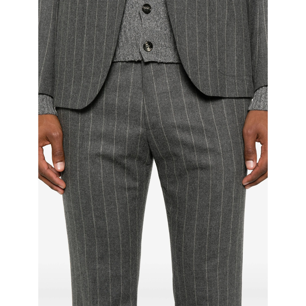 Tagliatore Long-sleeved Suit Jacket In Gray
