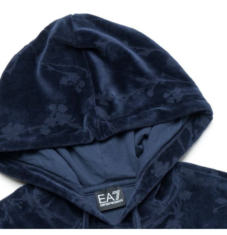 EA7 DARK HOODED SWEATER