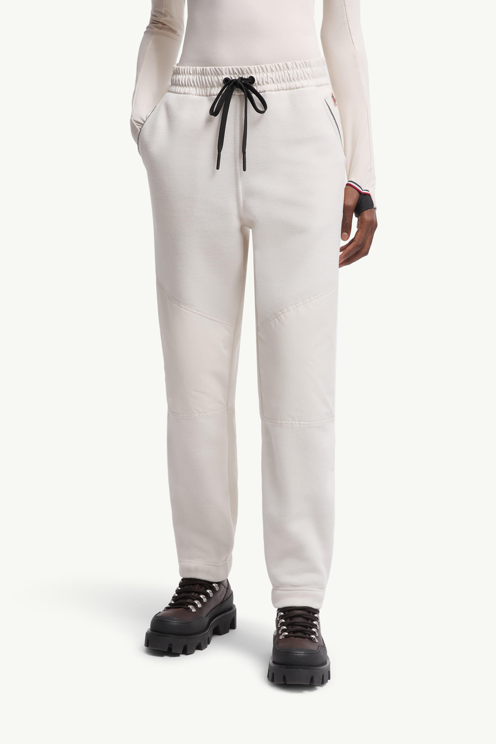 Moncler Grenoble Polartec Drawstring Track Pants In Neutral