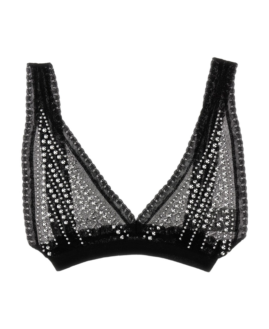 Rabanne Studded Bra In Black
