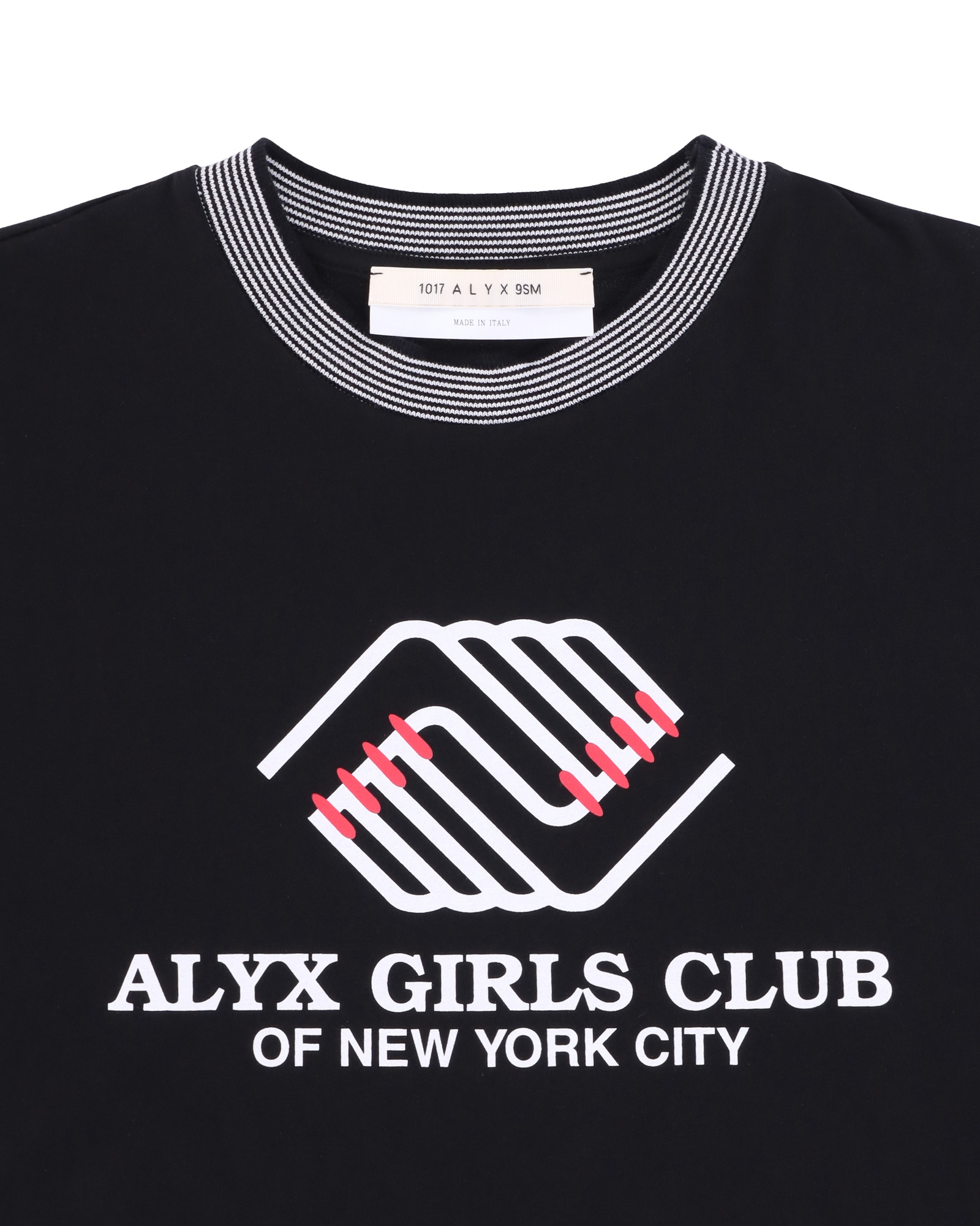 Alyx T-shirt With Round Neck And Short Sleeves In Black