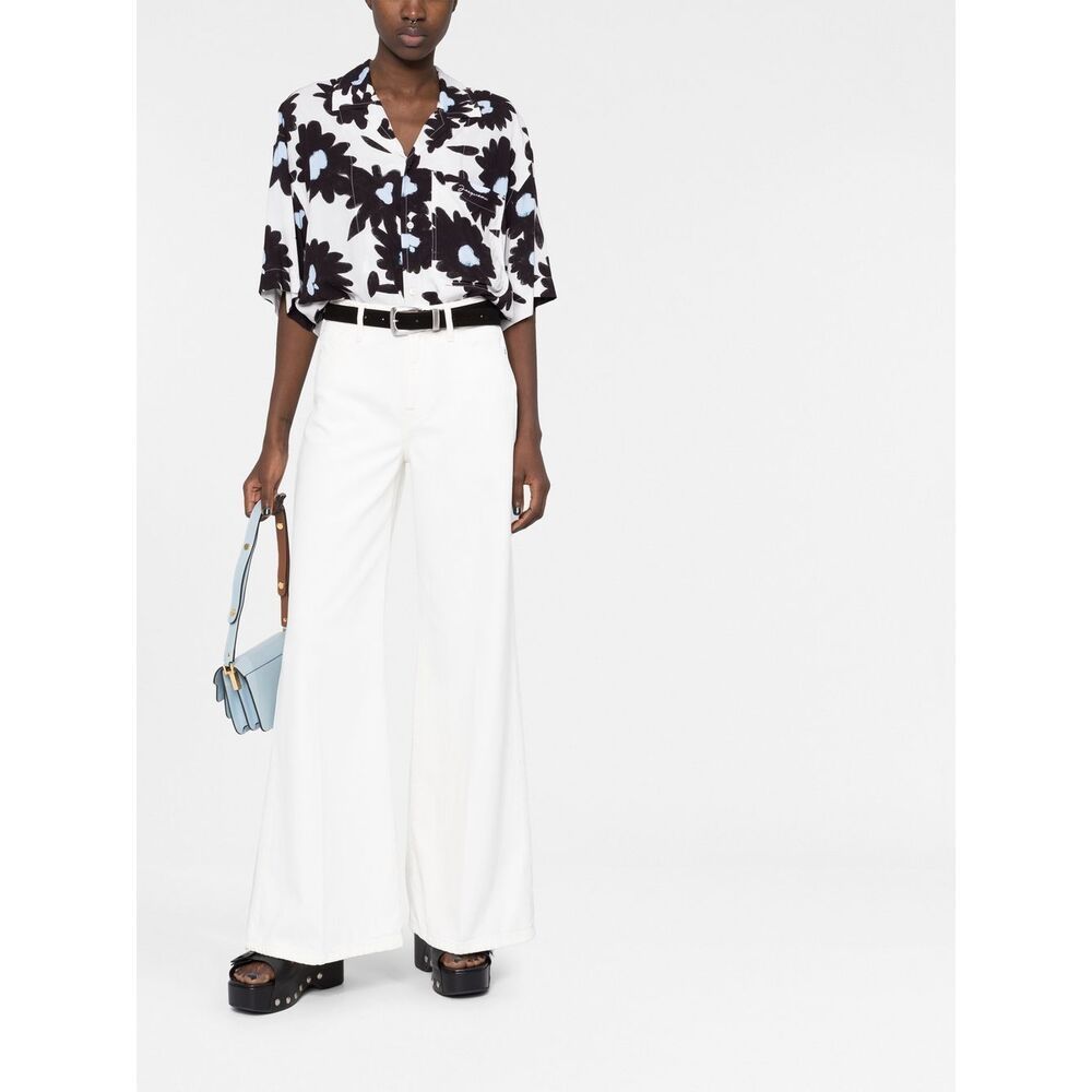 Frame High Rise Le Palazzo Crop Jean In Au Natural Clean Raw After In Neutral