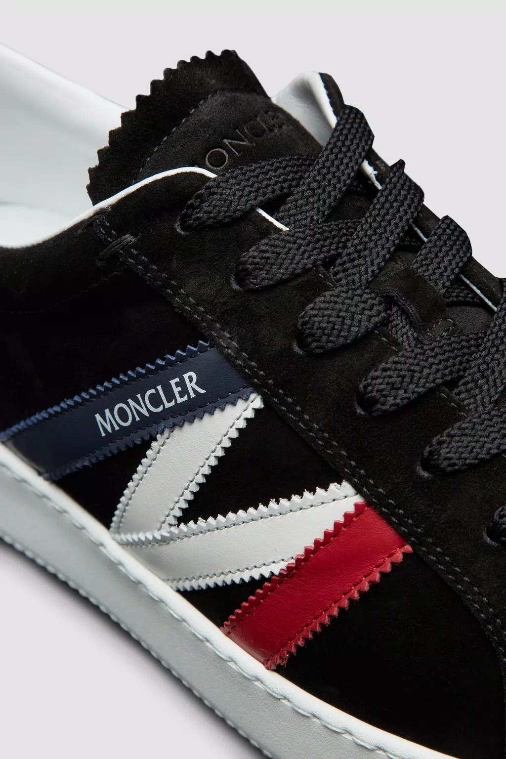 Shop Moncler Monaco Low-top Sneakers In Black