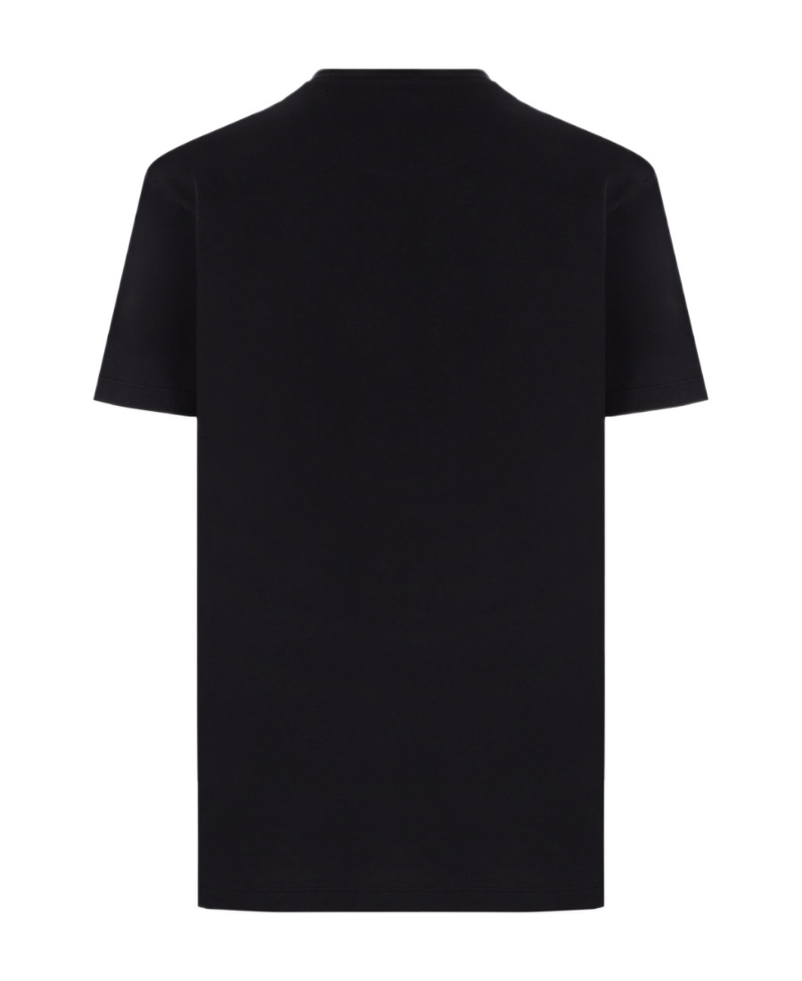 Dsquared2 Icon Tropical Logo-print T-shirt In Black
