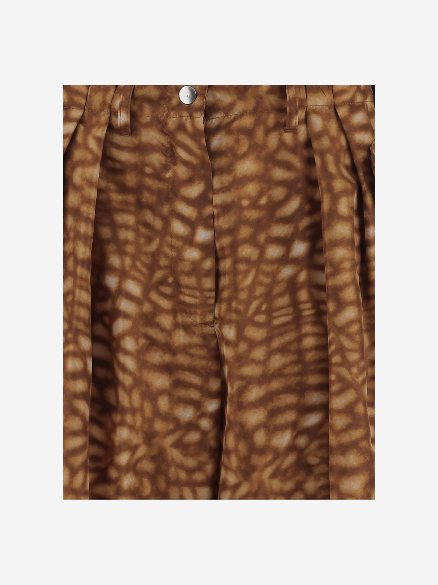Dries Van Noten Belt Loop Casual Pants In Brown