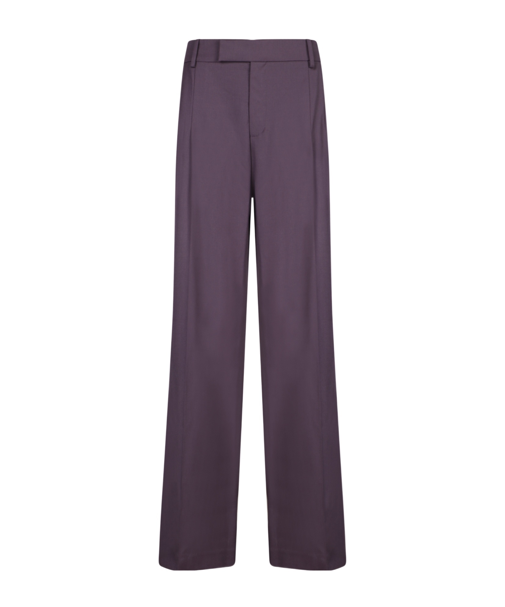 Federica Tosi Belt Loop Trousers In Purple