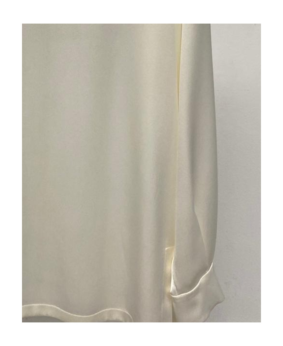 Max Mara Round-neck Long-sleeved Blouse In Nude