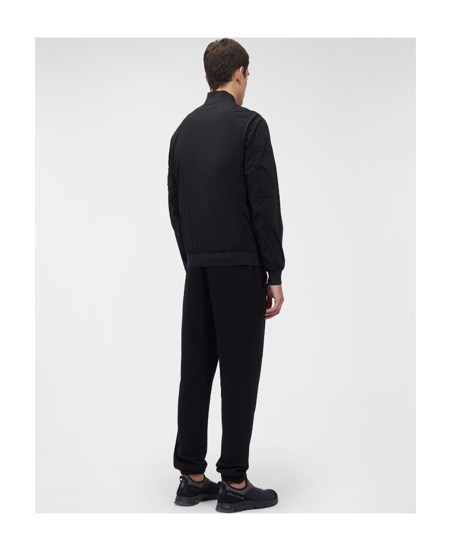 C.p. Company Black Lens Bomber Jacket In Black