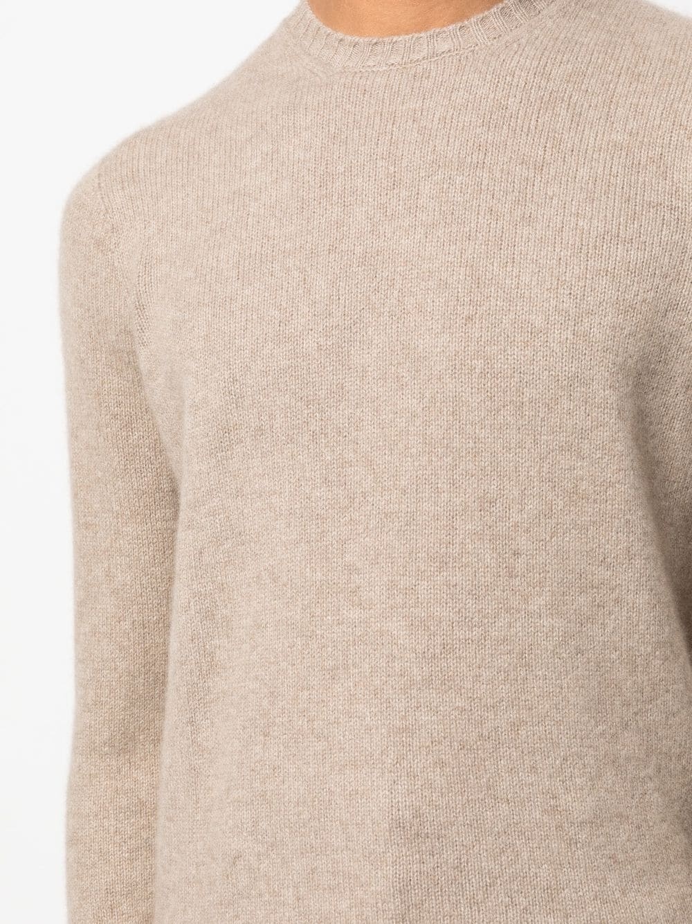 Drumohr Crew-neck Cashmere Jumper In Nude