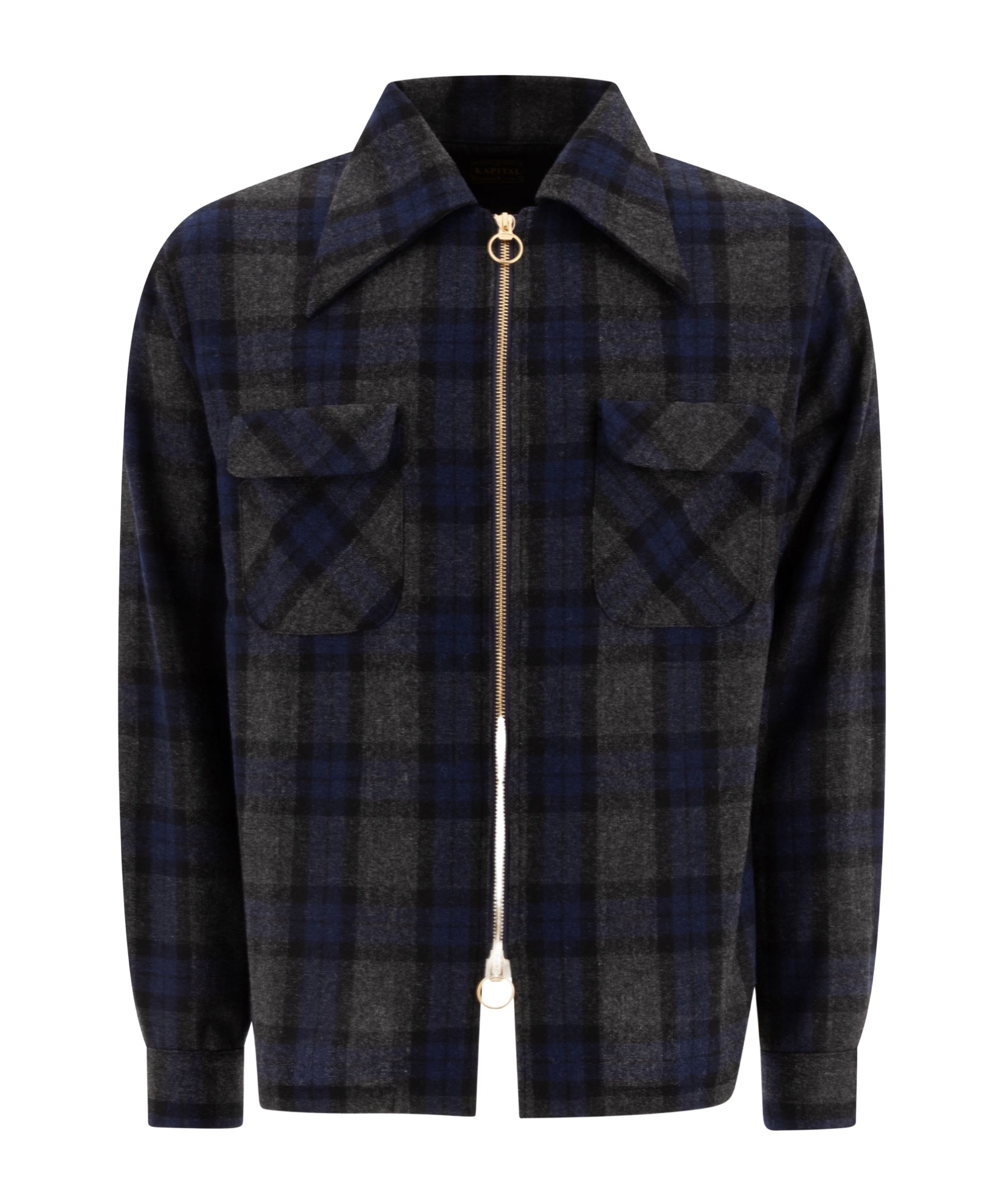 Shop Kapital Long-sleeved Casual Jacket In Black