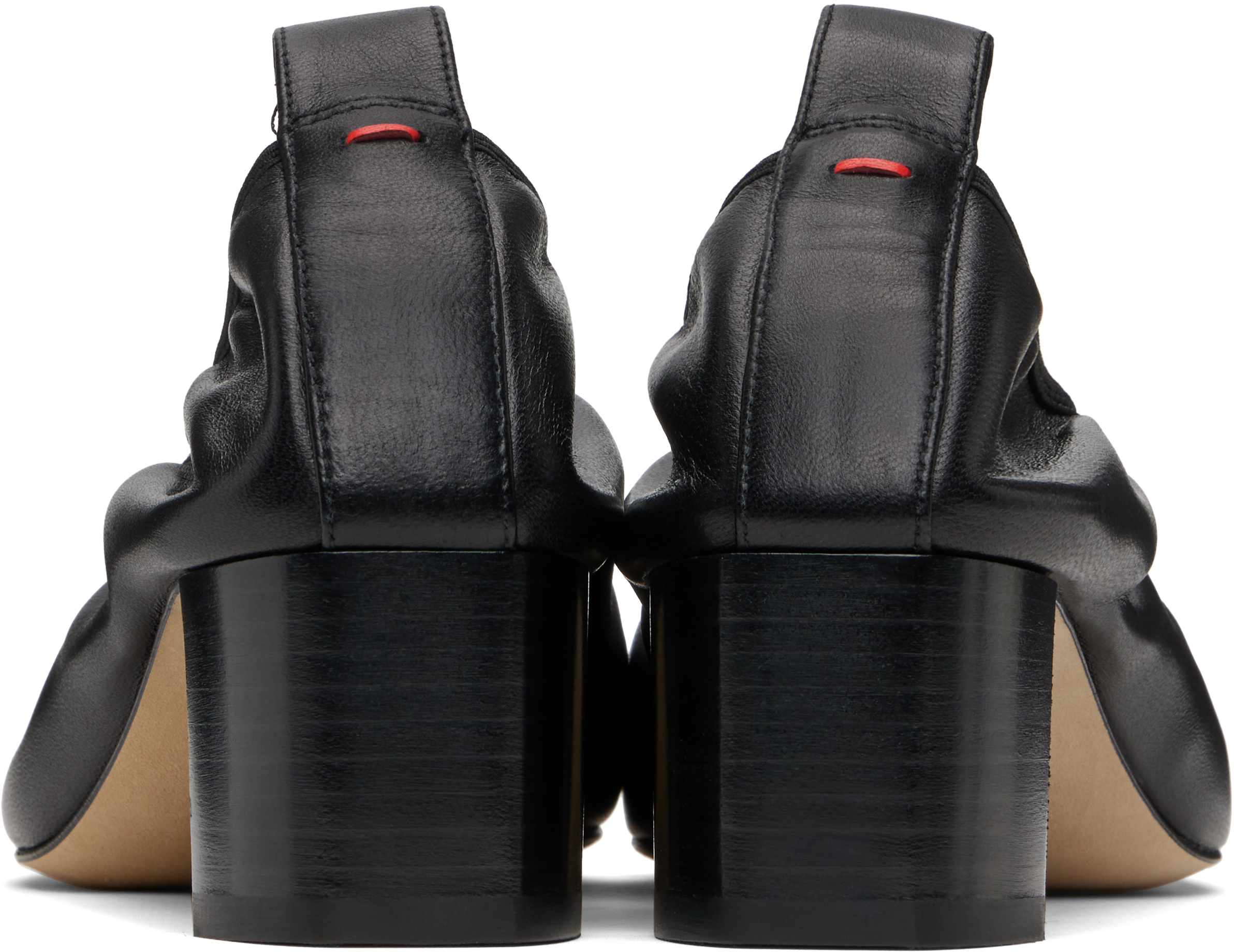 Aeyde Narissa Ruched High Heels In Black