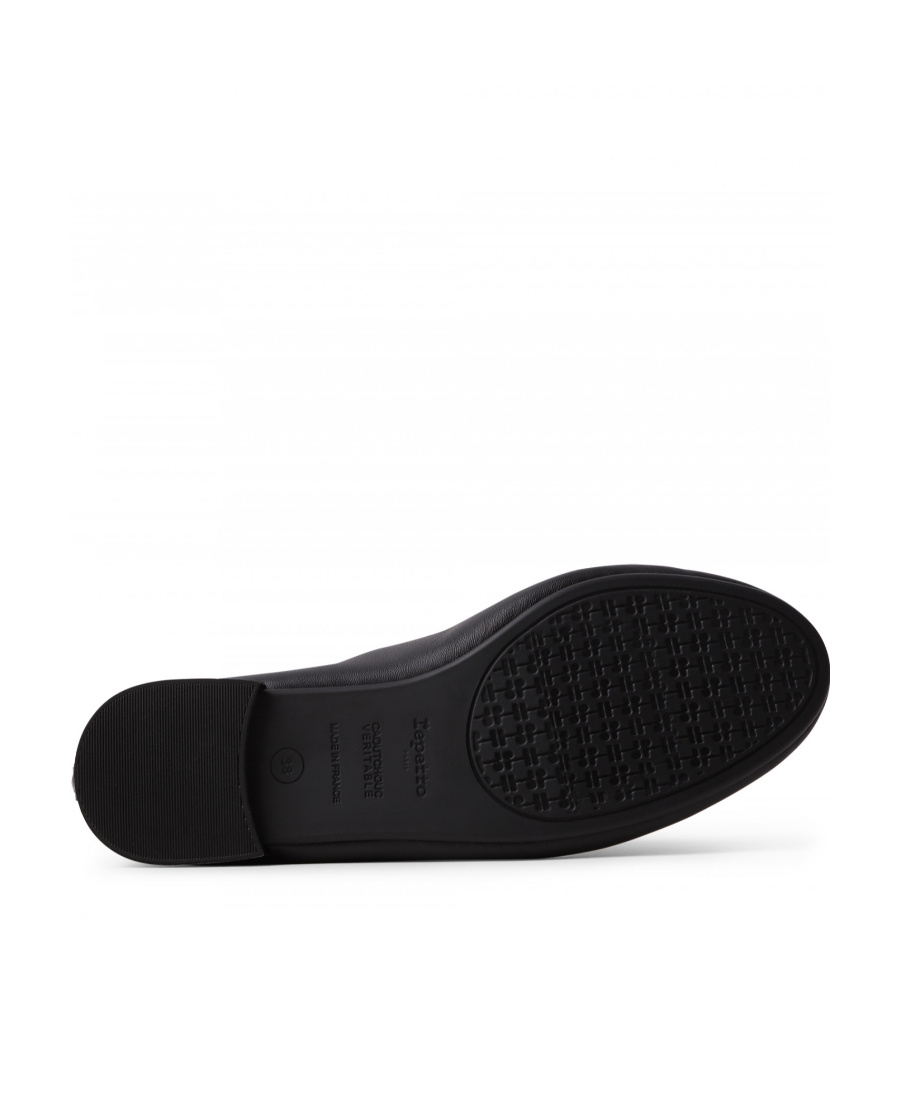 Repetto Lilouh Leather Ballerina Shoes In Black