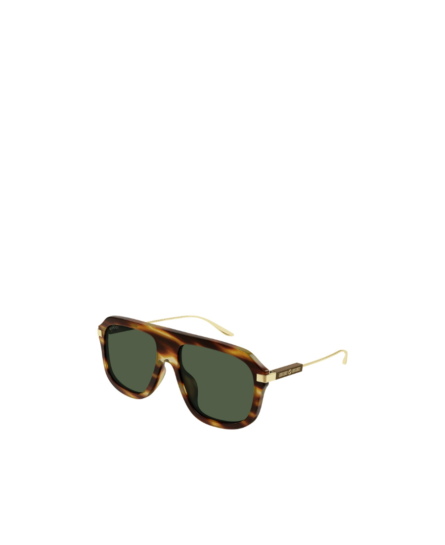 Gucci Interlocking G Pilot-frame Sunglasses In Green