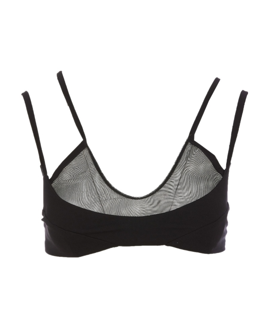 Attico Amos Criss-cross Bralette Top In Black