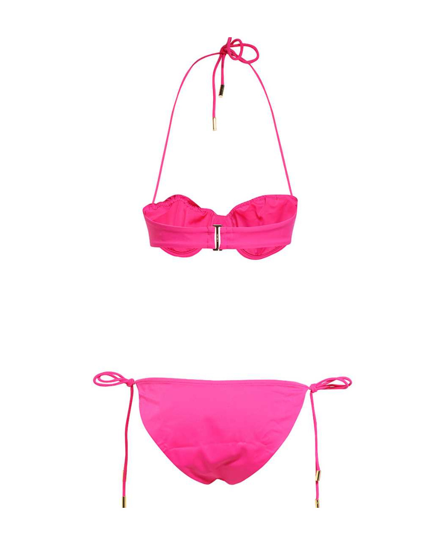 Tom Ford Neck Split Swimsuit In Pink
