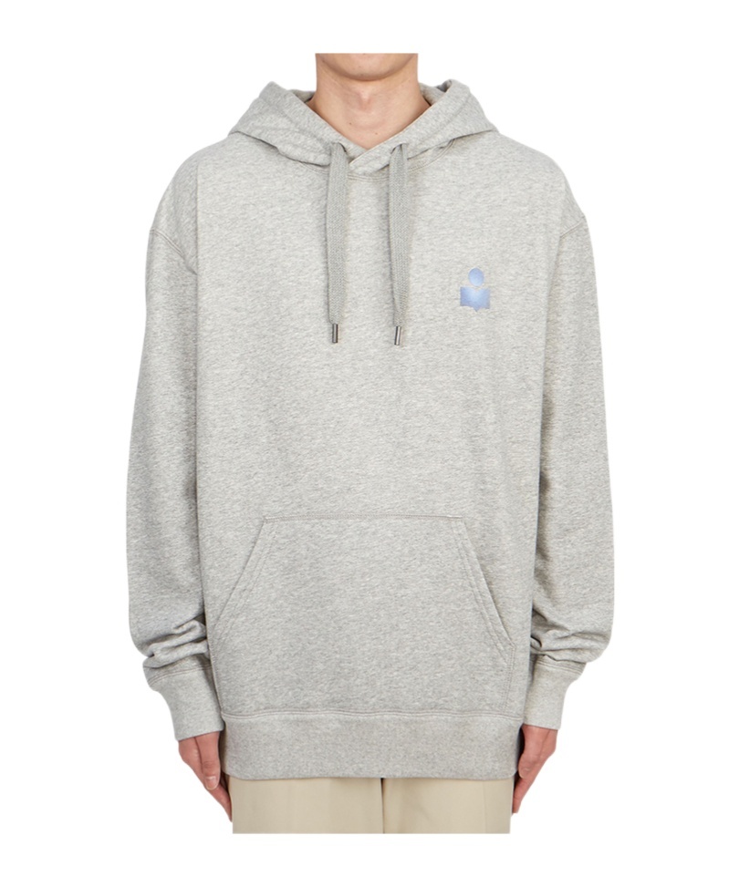 Isabel Marant Logo Hooded Sweater In White