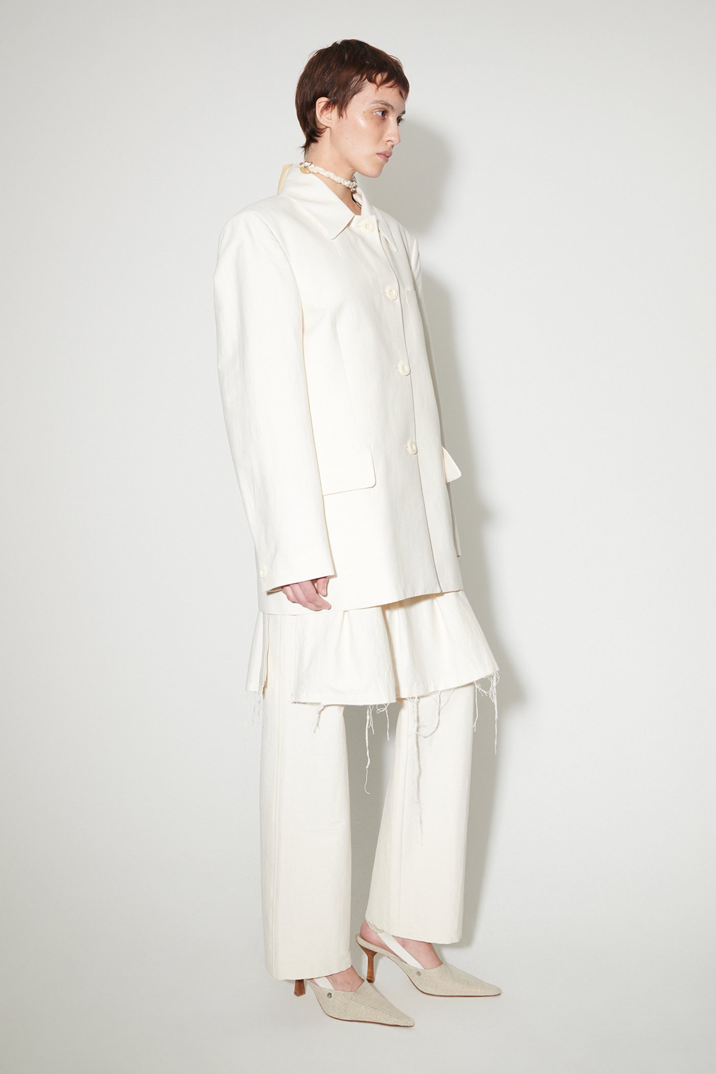 OUR LEGACY BUTTON-UP COTTON-BLEND JACKET