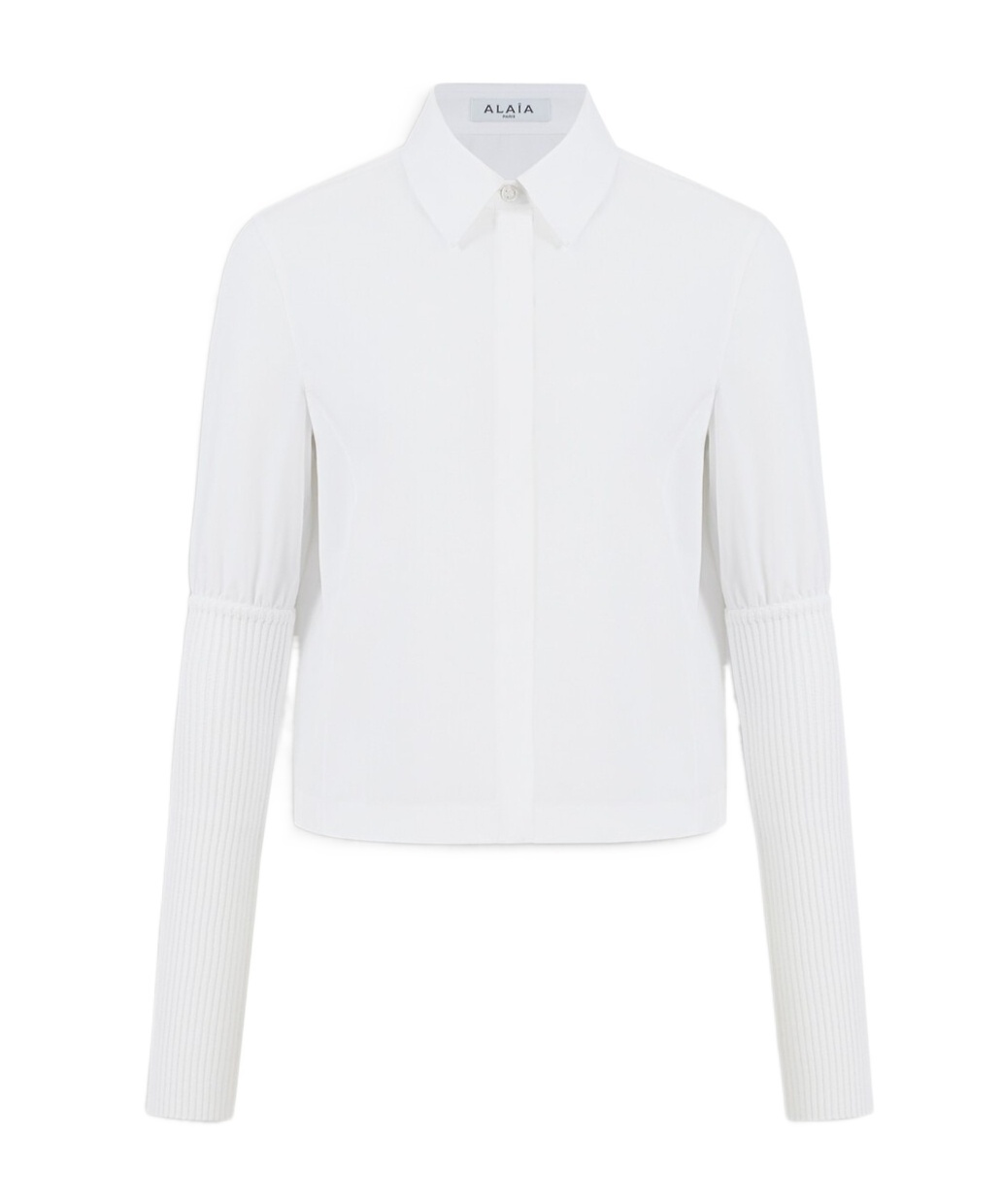 Alaïa Long-sleeved Shirt In White